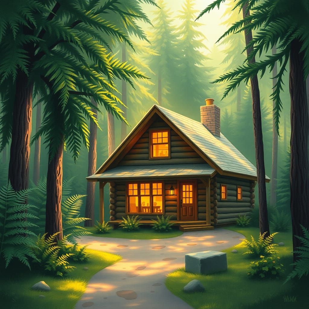 A log cabin