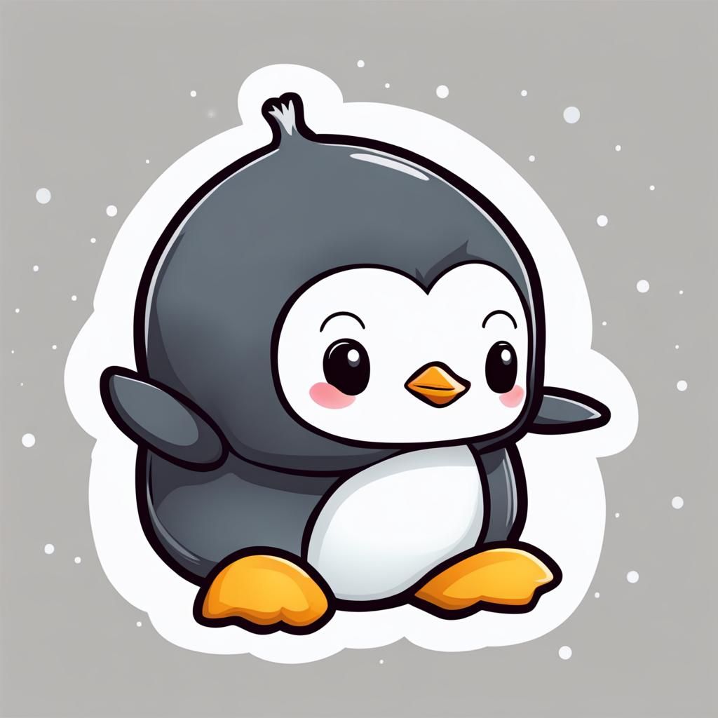 Cute Baby Penguin - AI Generated Artwork - NightCafe Creator