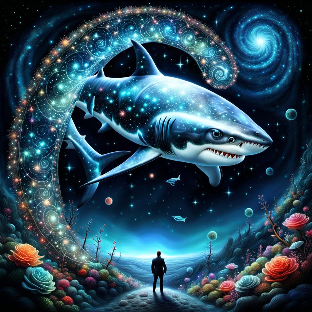 Surreal holografic shark   by @SucupiraPT