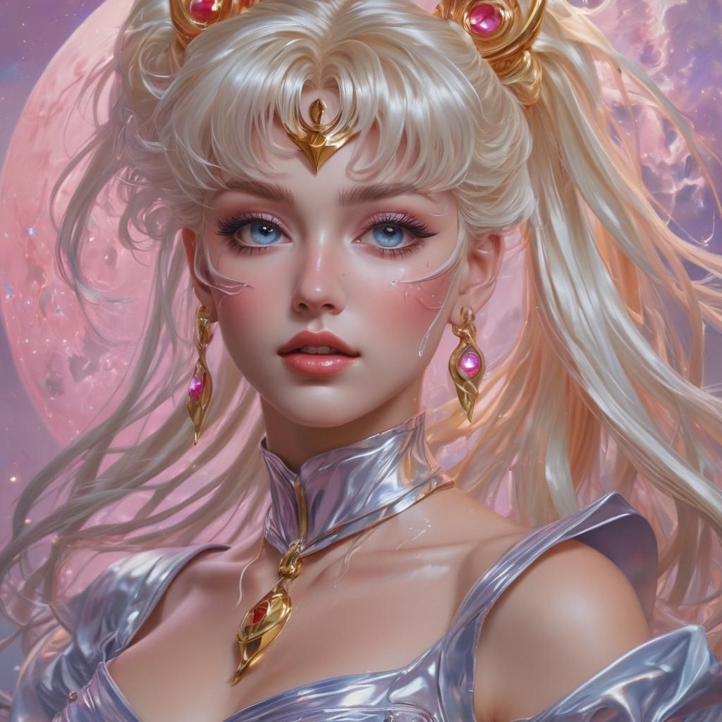 Iridescent Sailor Moon  by @TTRPG_Player