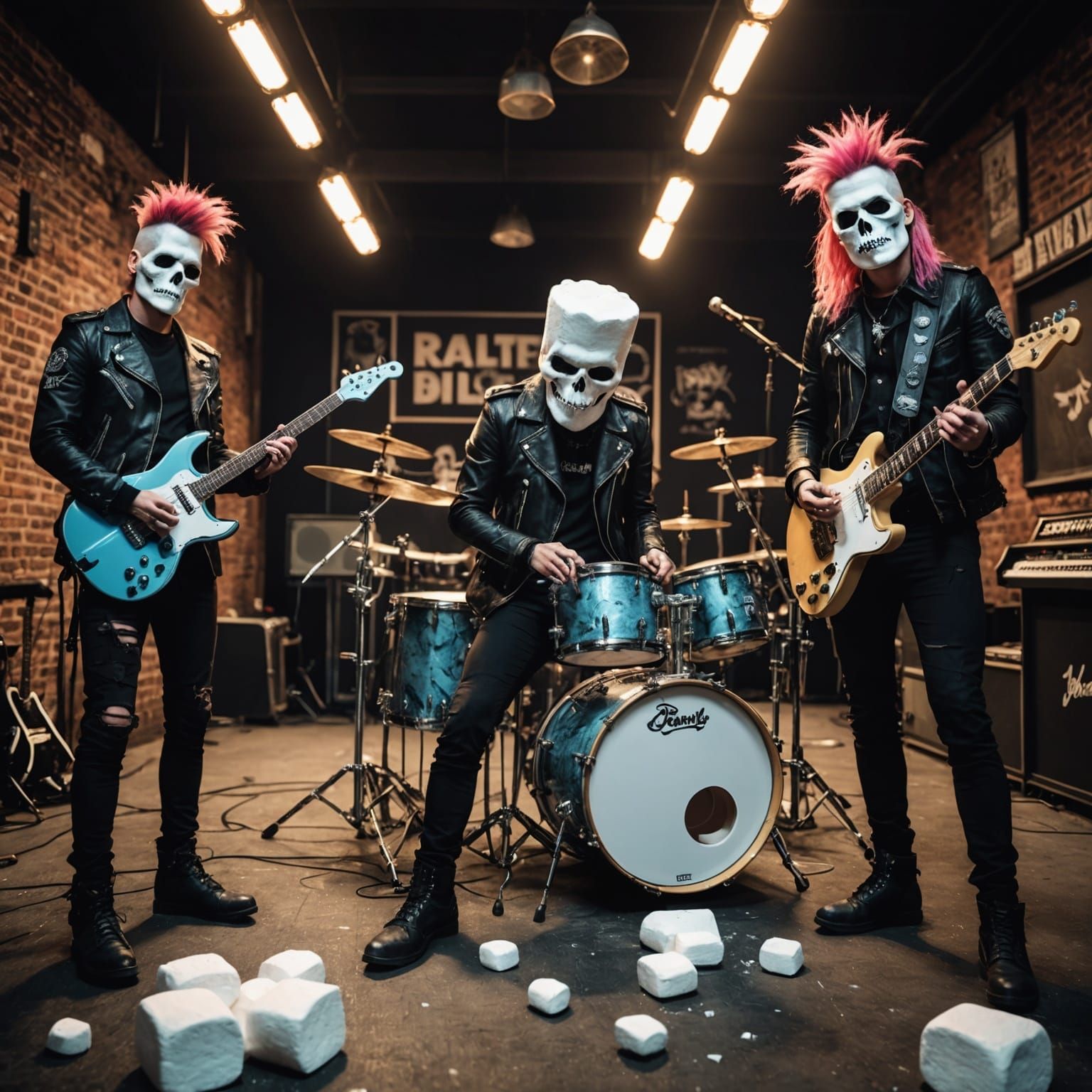 Marshmallow punk rock band