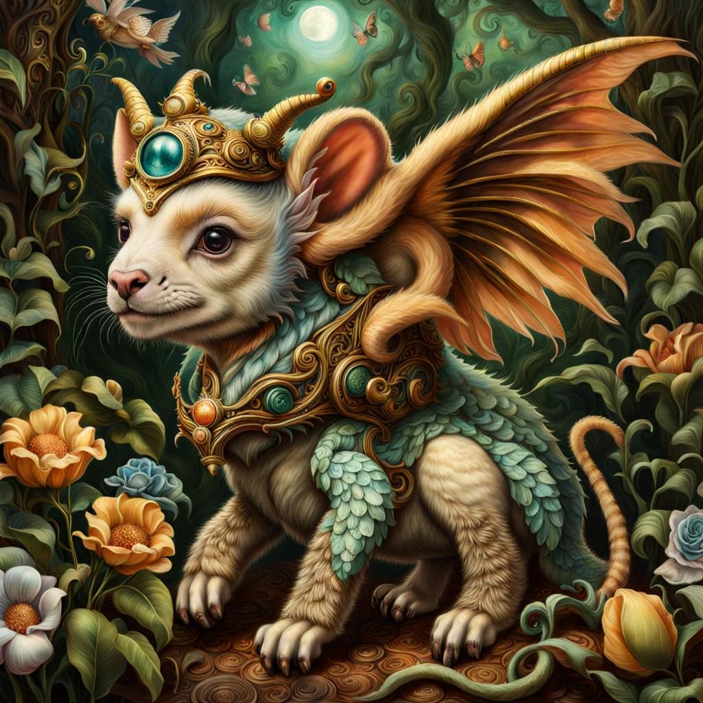 Baby Chimera - AI Generated Artwork - NightCafe Creator