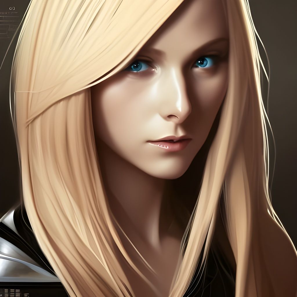 Beautiful blonde girl with stunning blue eyes - AI Generated Artwork -  NightCafe Creator