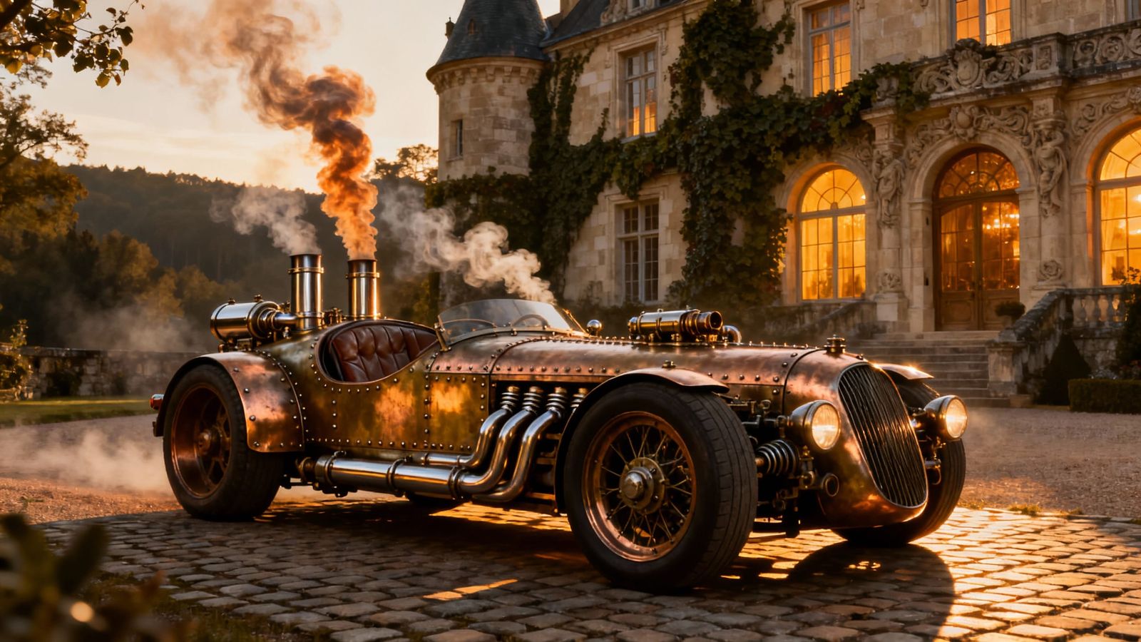French steamy motorcar  by @BM