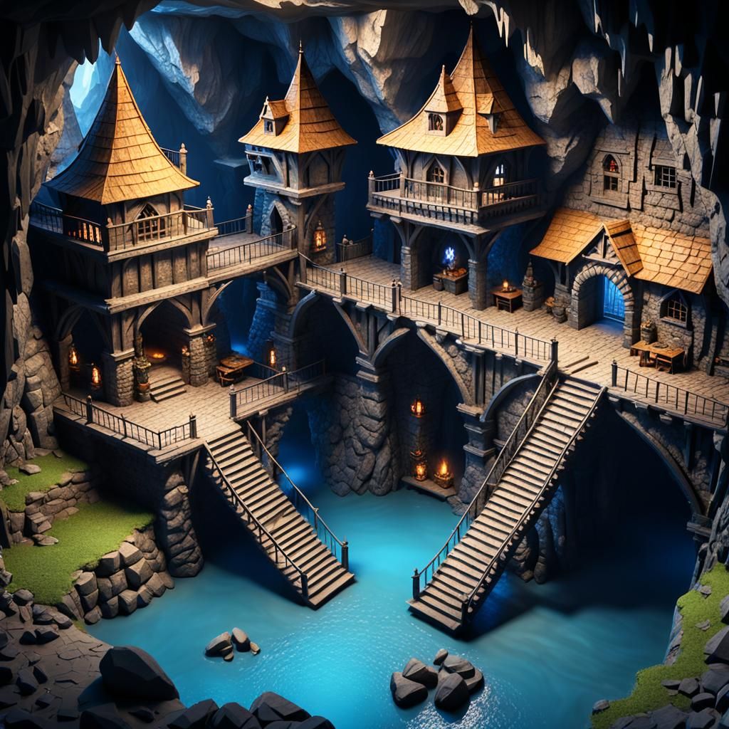Medieval Lair in a Hidden Cave