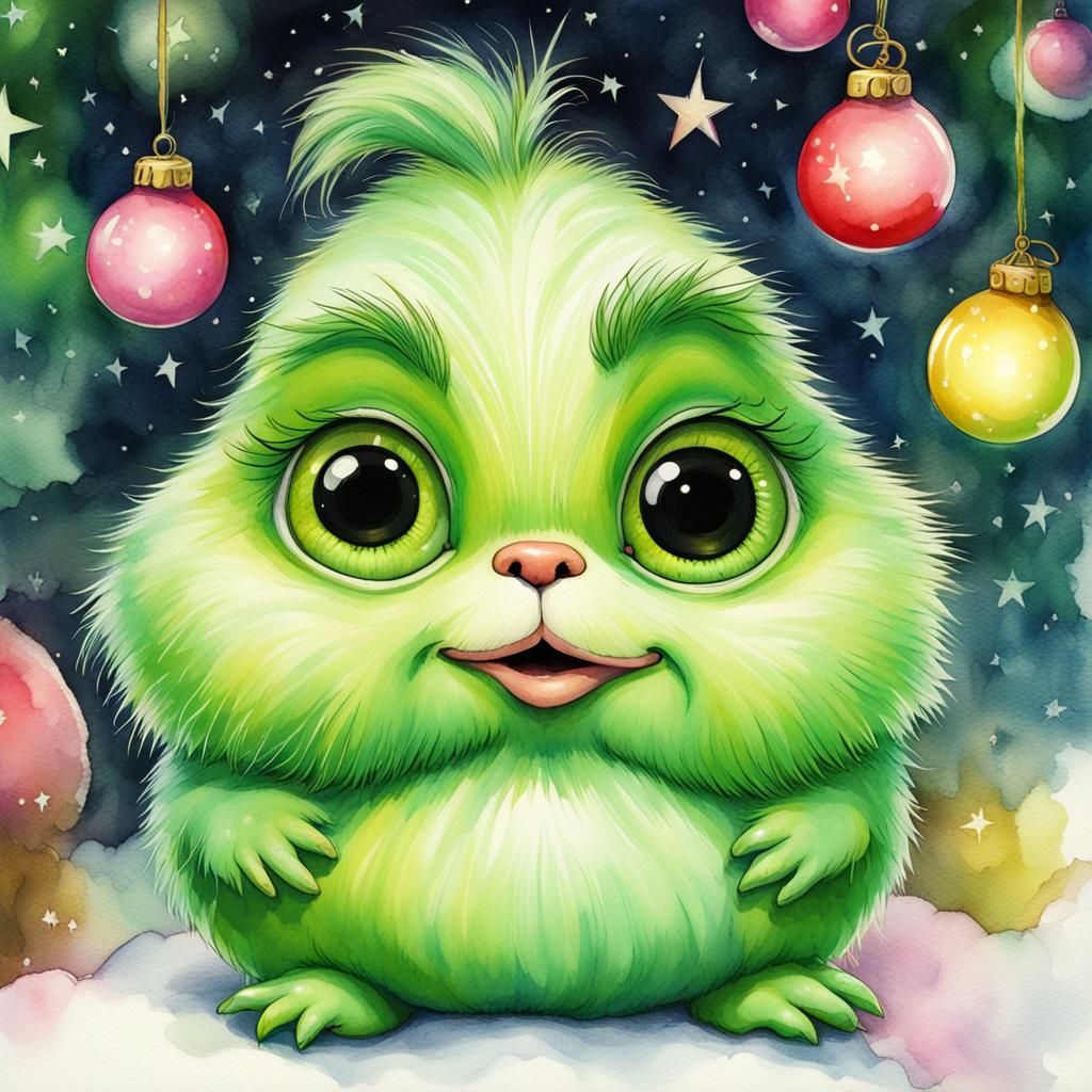 Baby Grinch  by @YukiKenji
