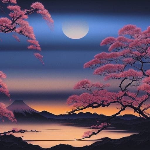 Japanese landscape.   by @Yumi