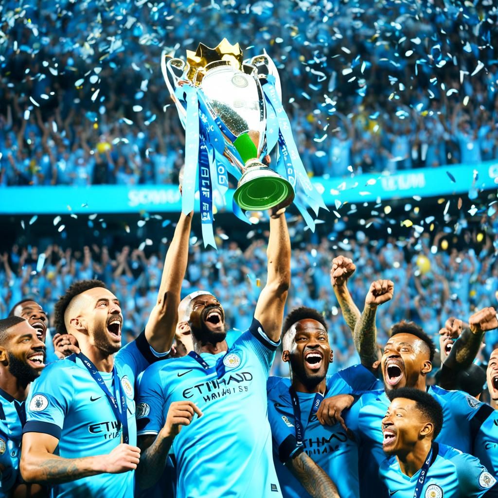 Manchester City Celebrates Champions League Win