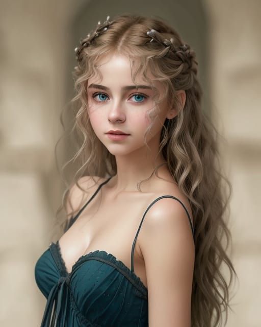 Elegant beautiful gorgeous young woman