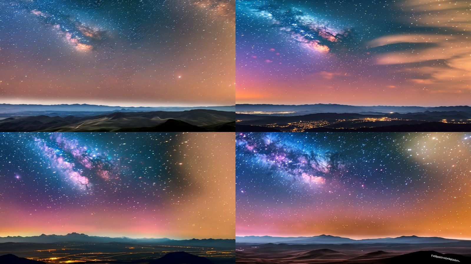 background, starry sky, night sky, nebula, 4K background, da...