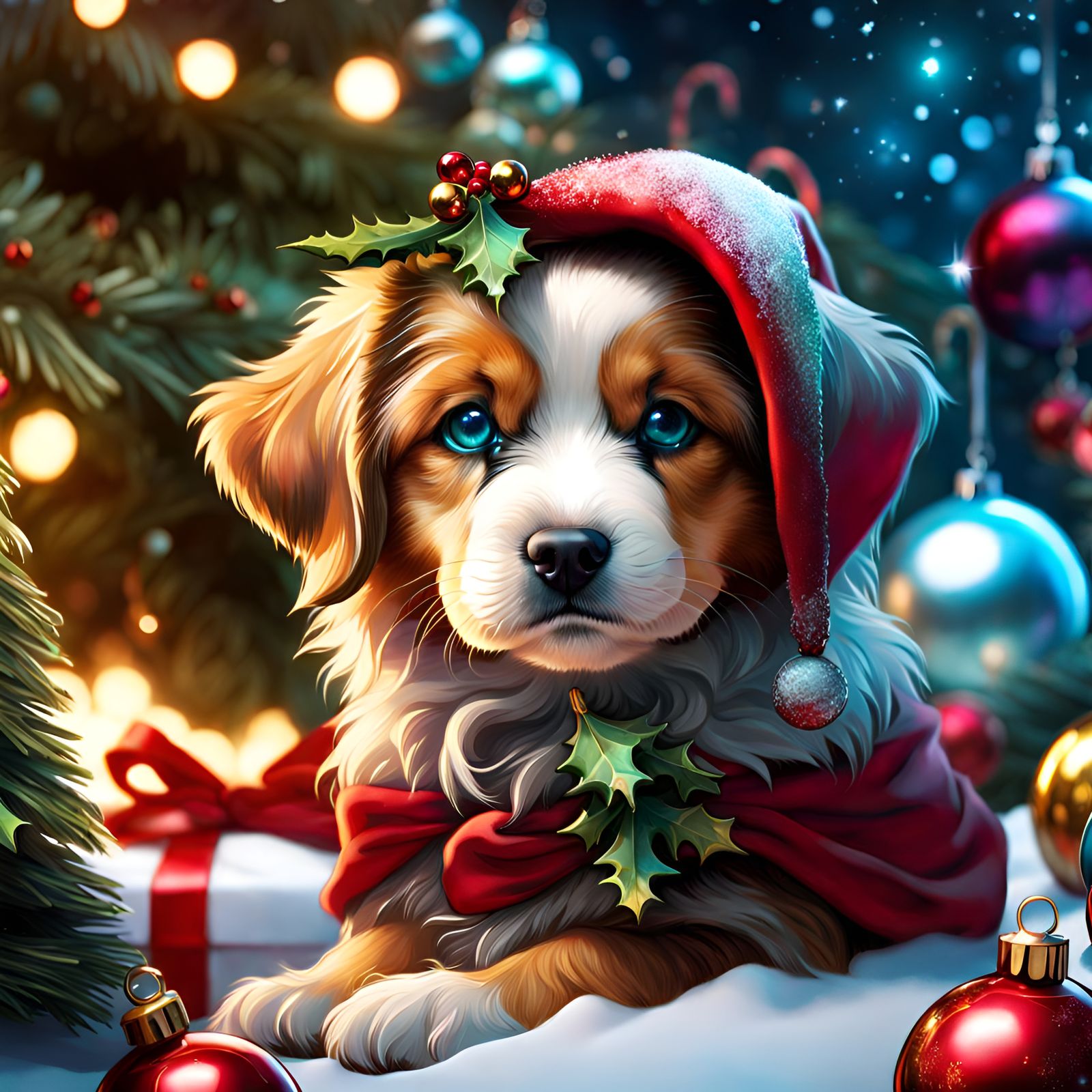 Christmas Puppy  by @Inspired Soul