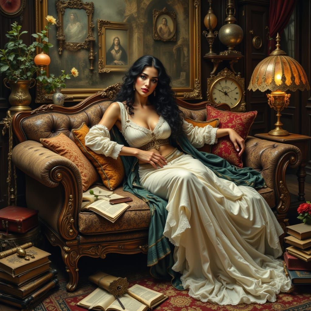 Shéhérazade in Ligne Claire Comic Style