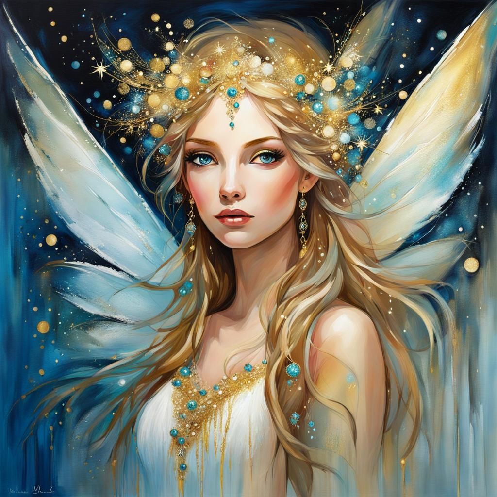 Fairy of gems and gold - AI Generated Artwork - NightCafe Creator