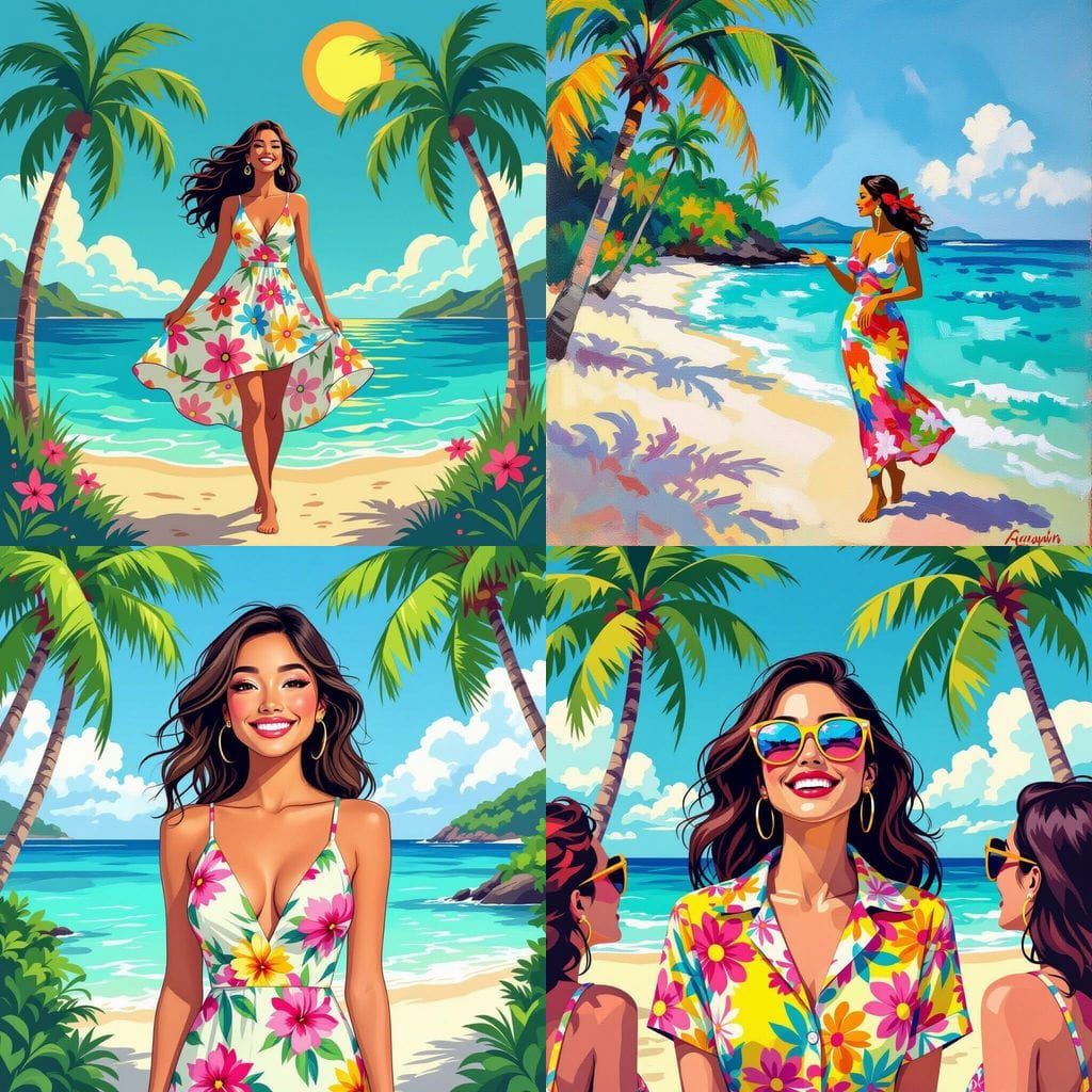 AI Image of Beach Emojis