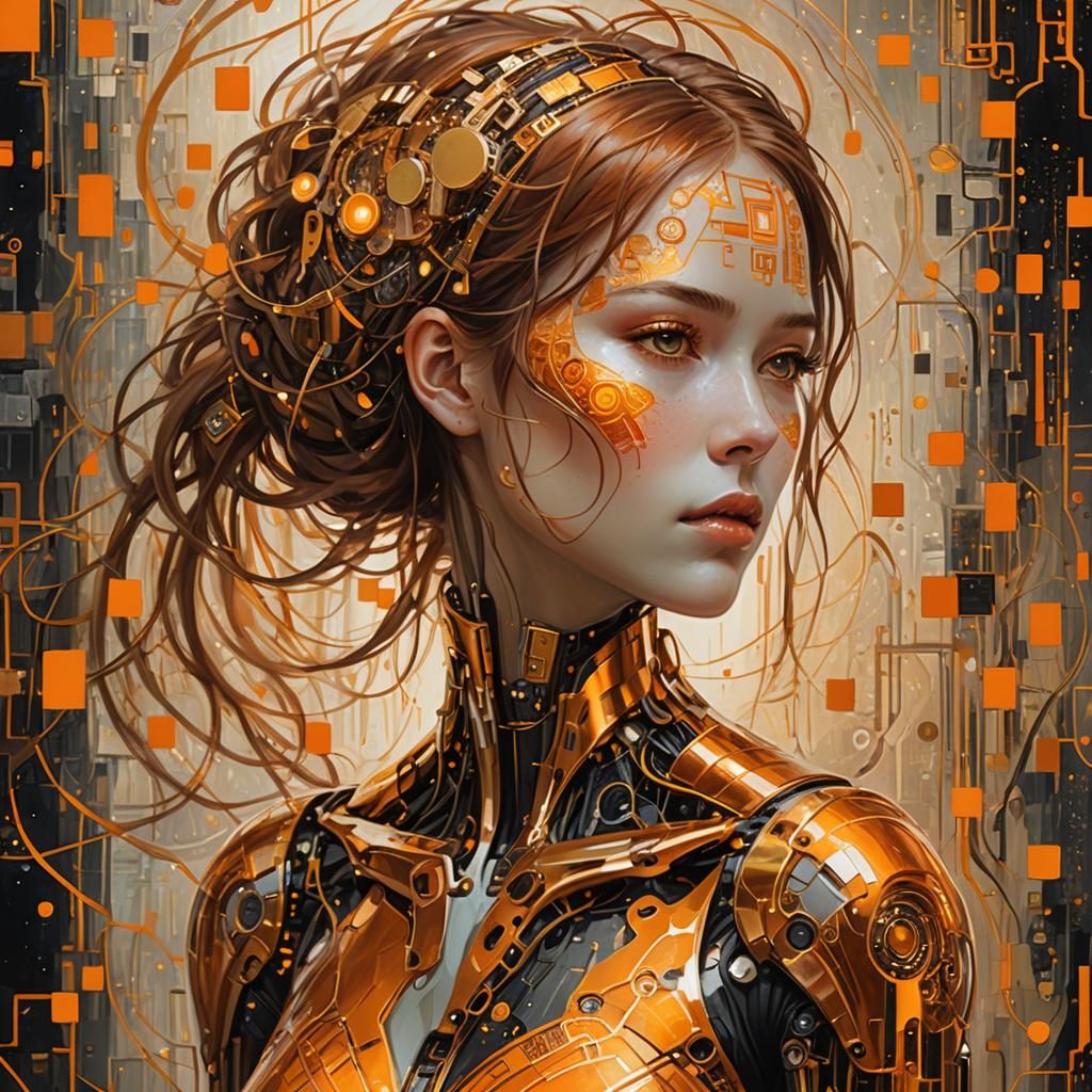 Cyborg in orange 2