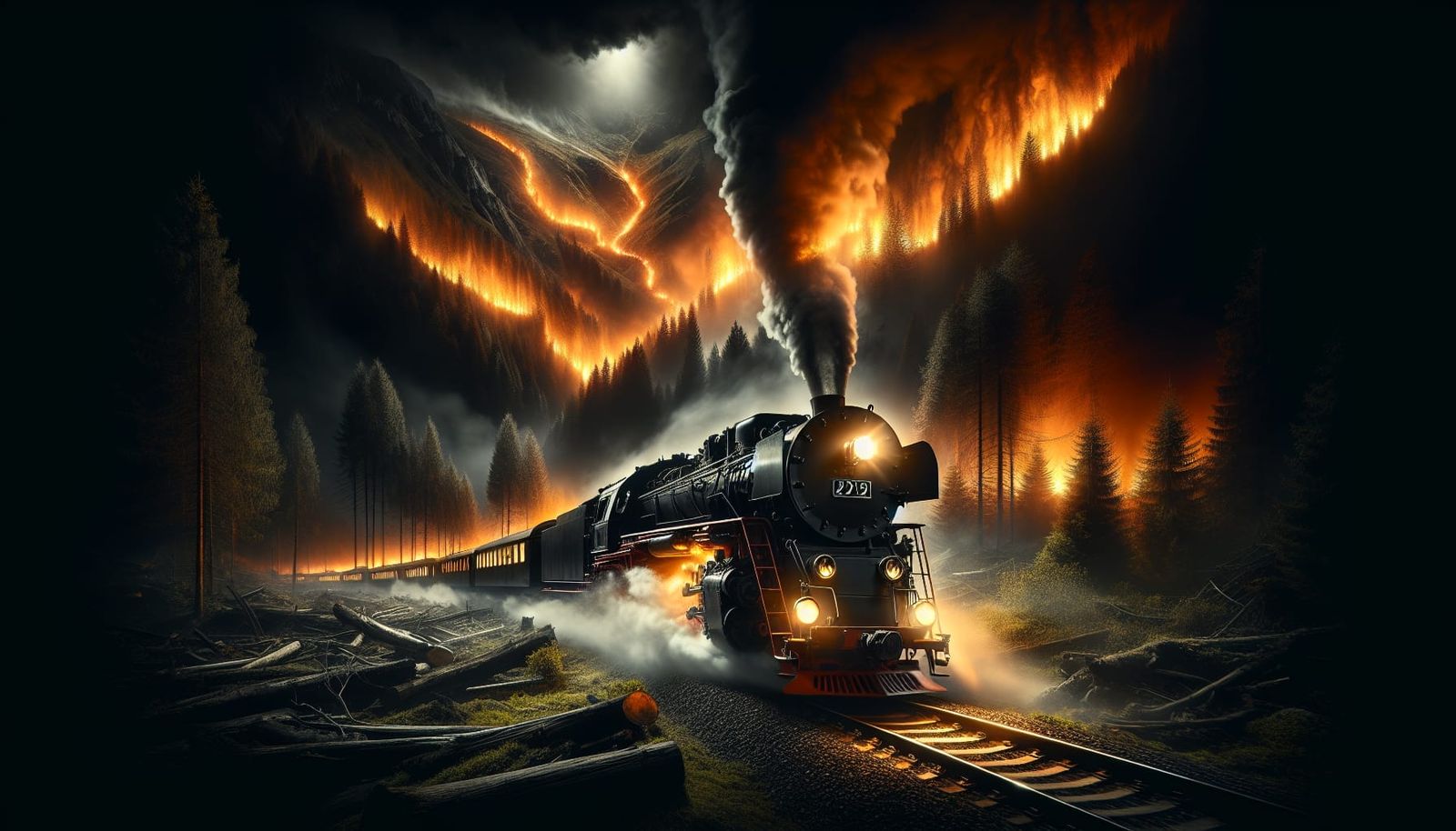 Escaping a Forest Fire  by @fredlef