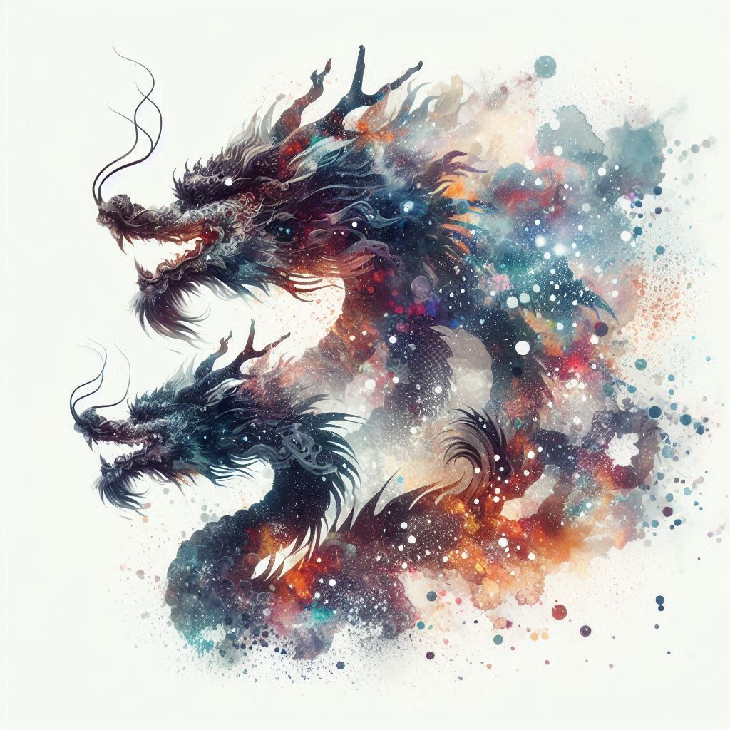 double exposure beautiful fantasy DALL-E 3 portrait landscap...