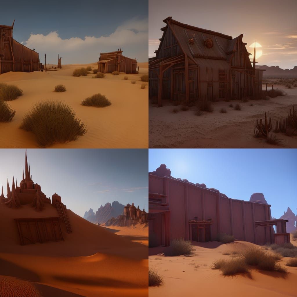 Desert ghost town
