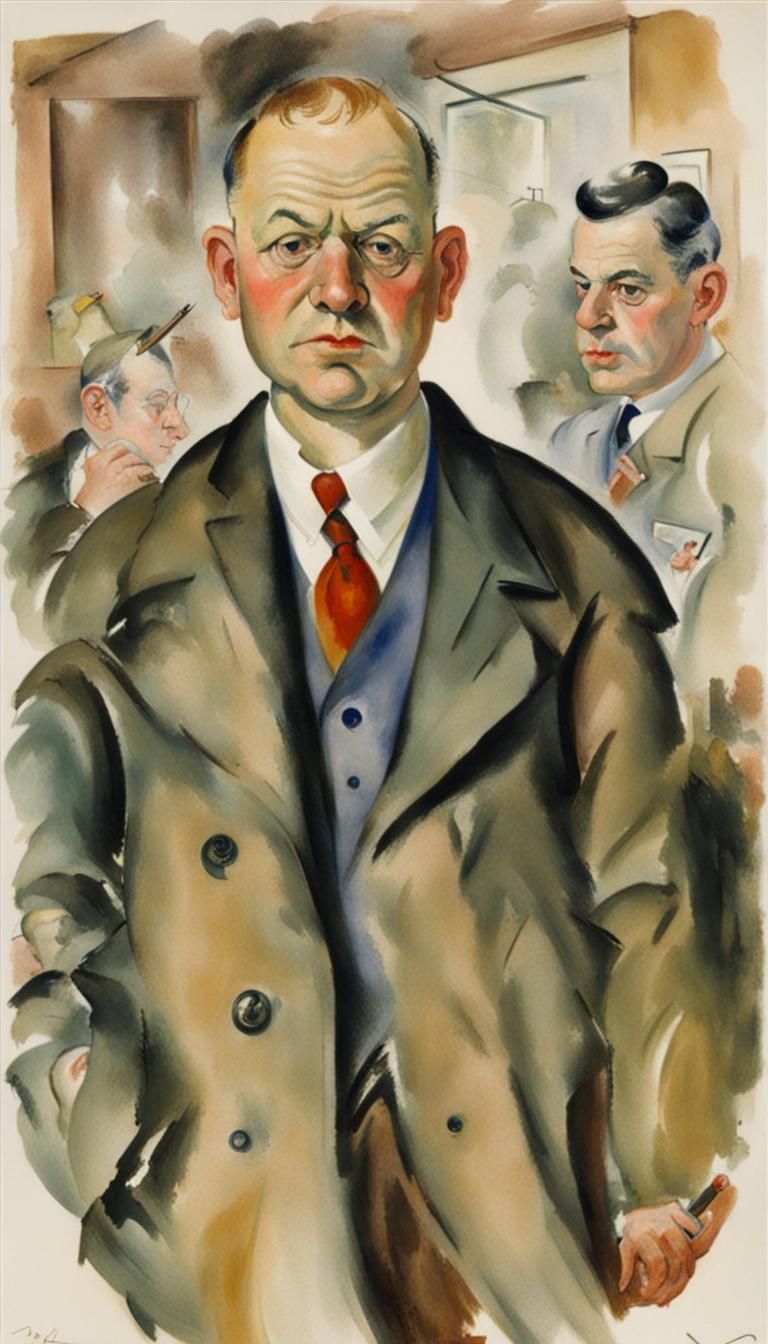 Portrait By George Grosz AI Generated Artwork NightCafe Creator   RunuLtucfehbsw6oK3vG  1  8yosz 