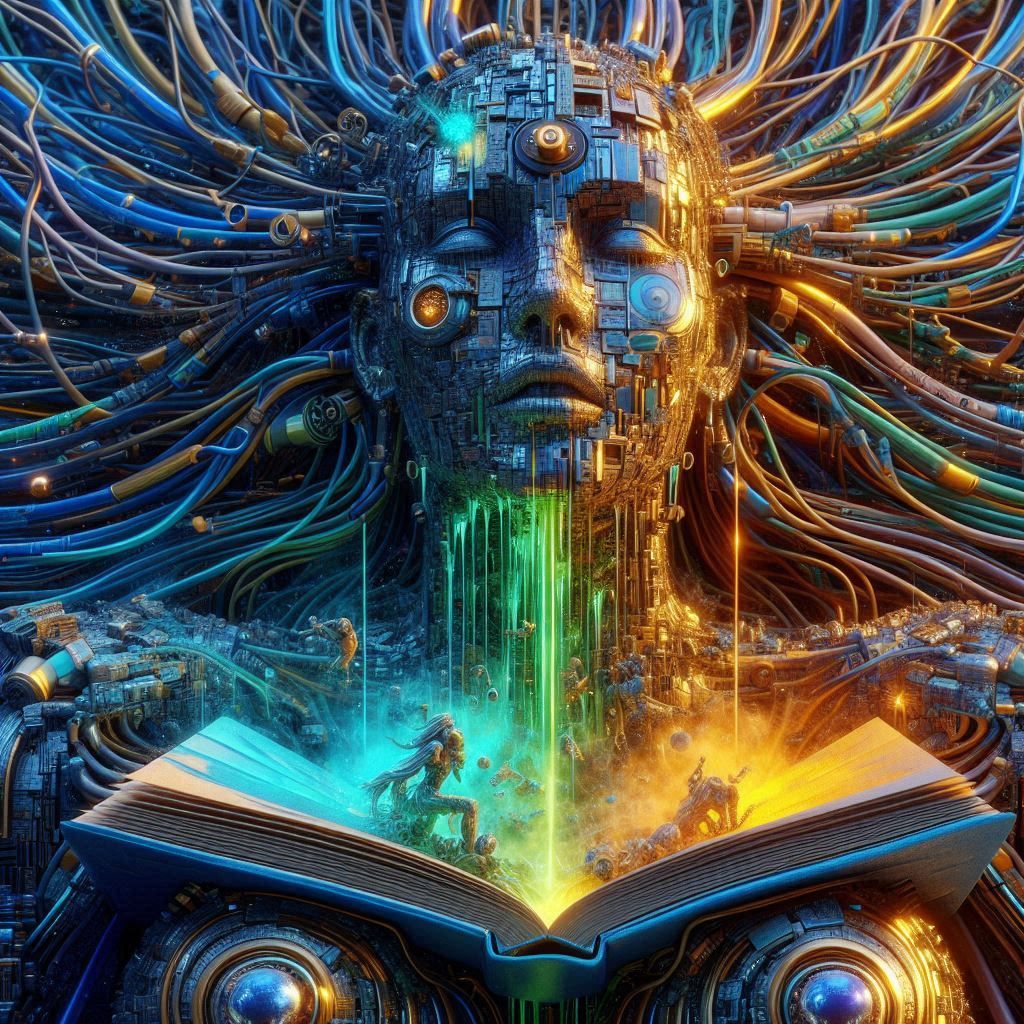 Cybercities, chaos, AI Generated Artwork NightCafe Creator