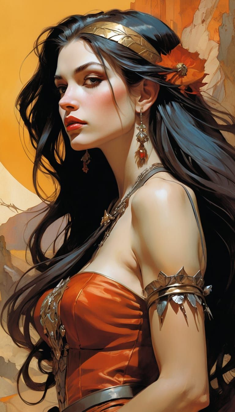 Vintage Fantasy Pin Up