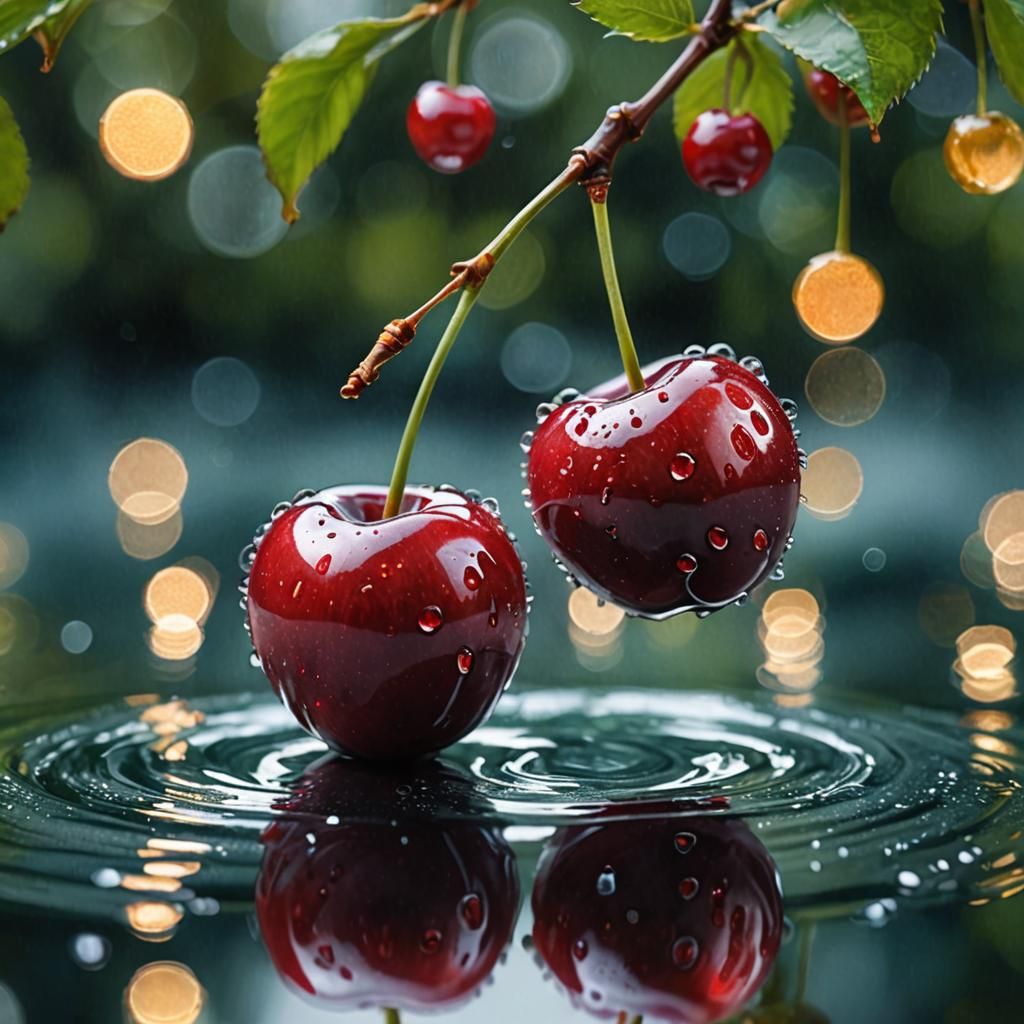 close-up cherries  by @Charlotti