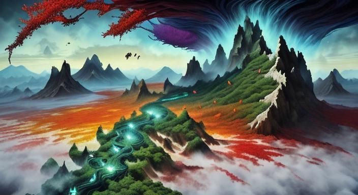 Earth's Tapestry: Majestic Landscapes and Harmony