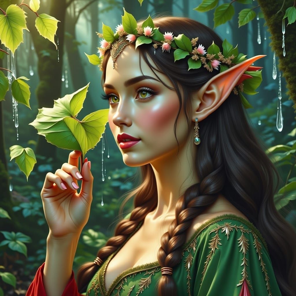 <lora:Elf Style Flux:1.0> 