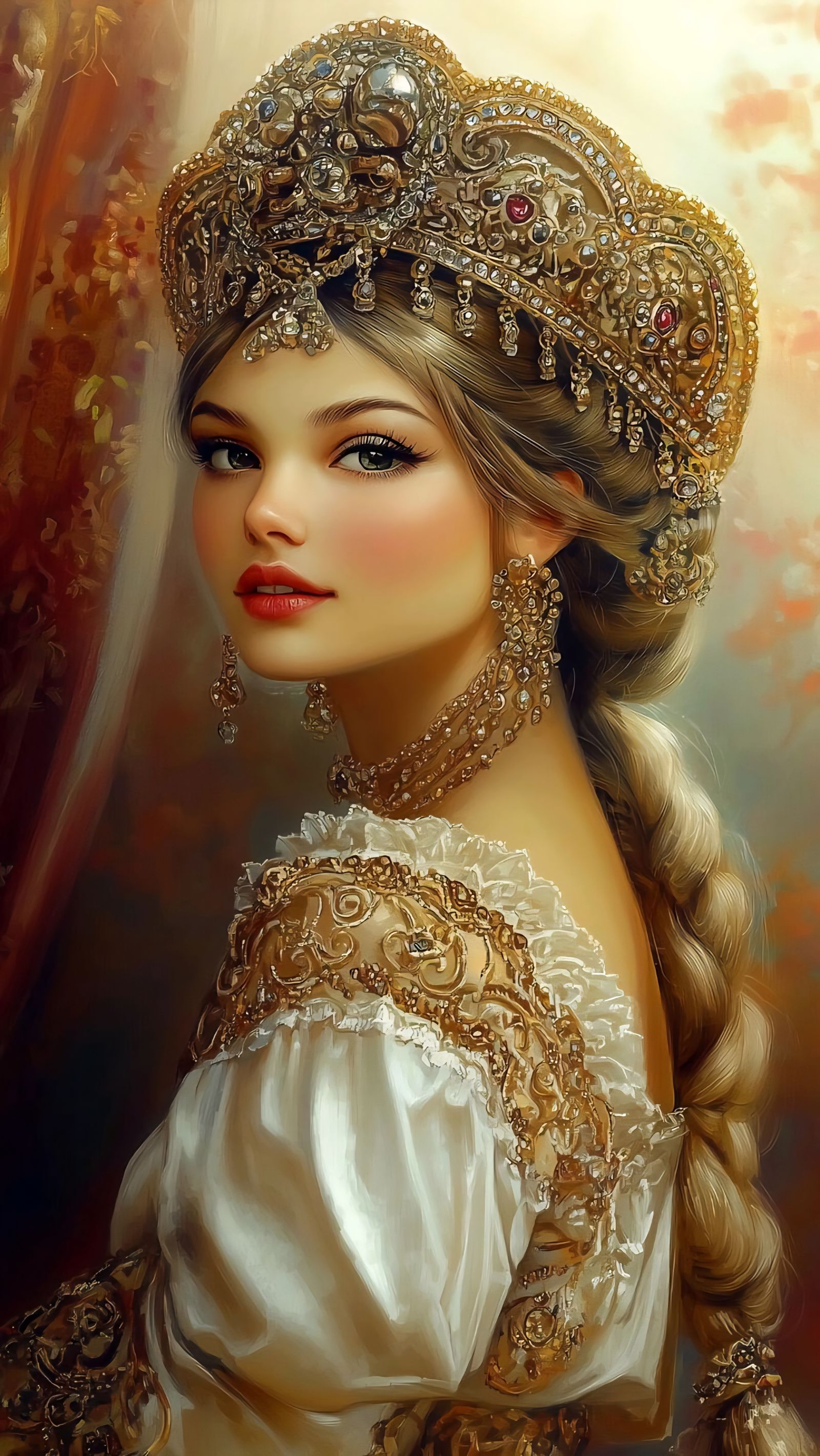 Девушка с длинной косой