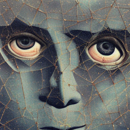 Fractured Dreamscape in Pastel Hues