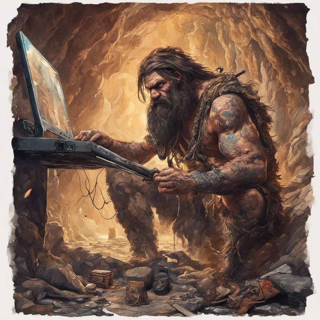 I hate this stupid touchpad AI Generated Artwork NightCafe Creator