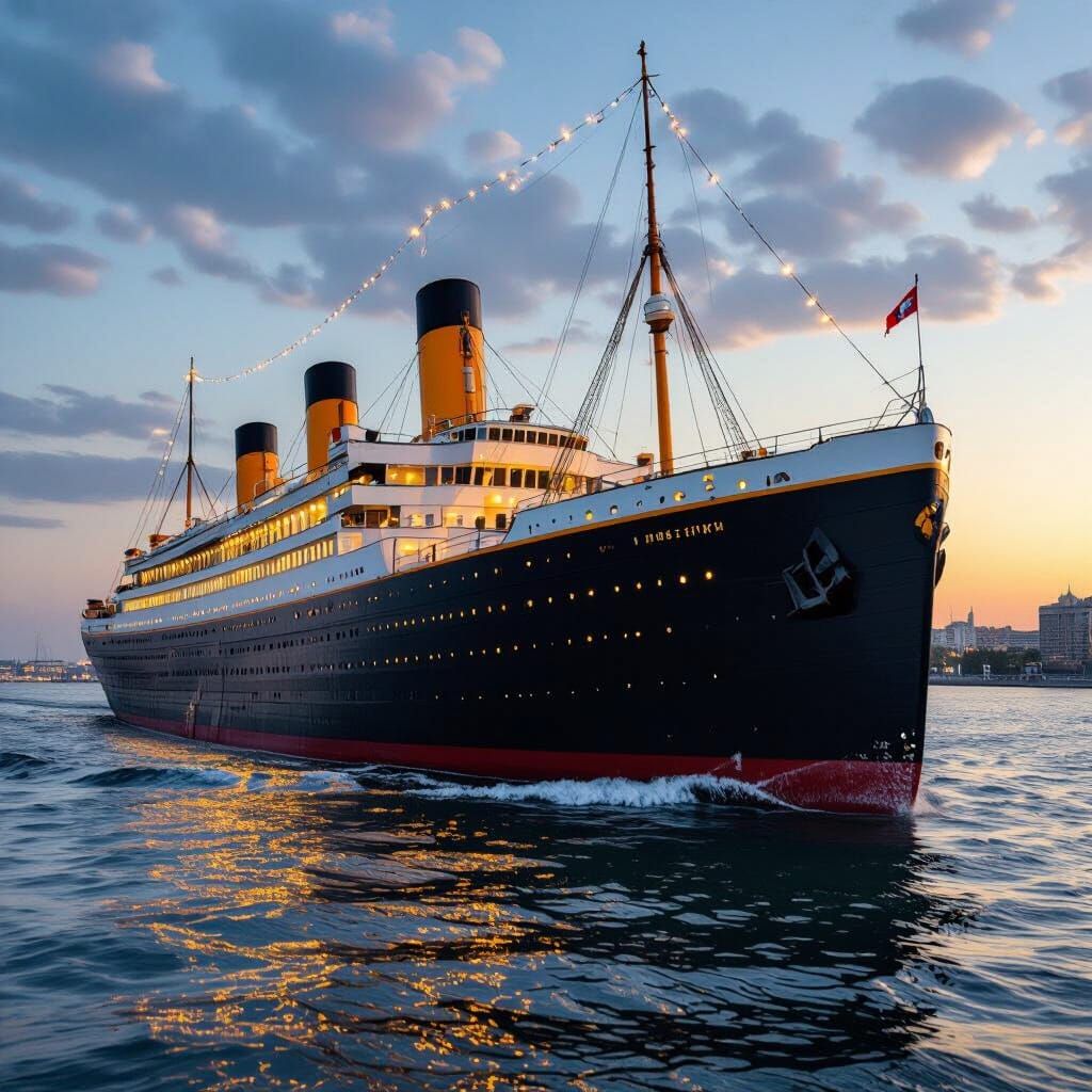 Titanic-Style Ship with Full Details