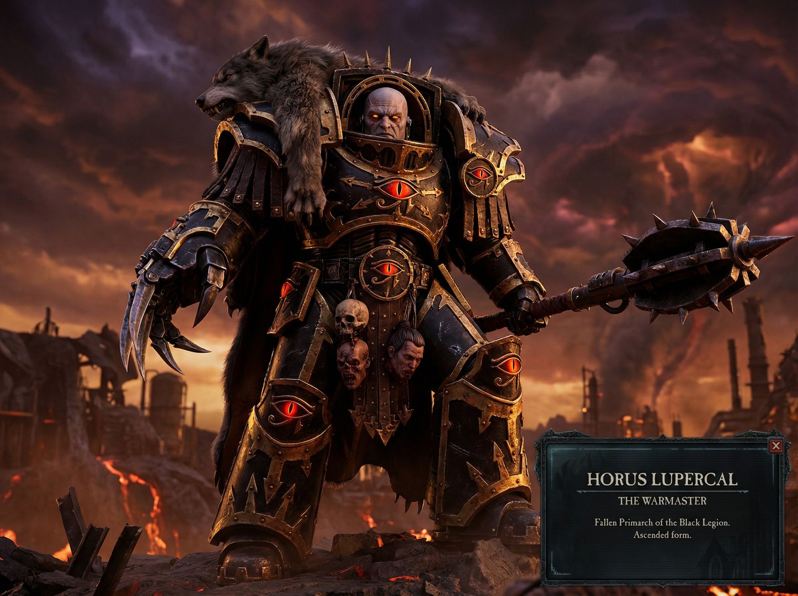 Horus Lupercal, Fallen Primarch of the Black Legion