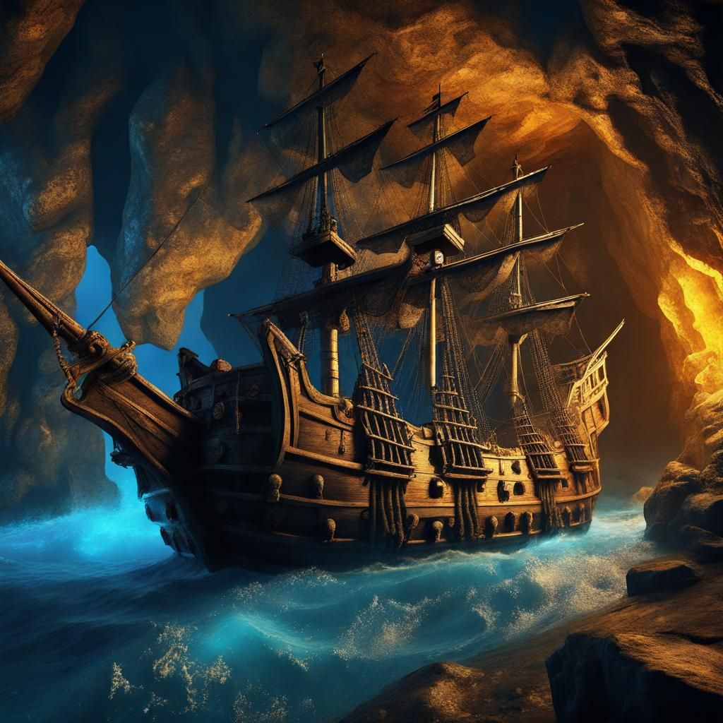 Pirate ship hideout