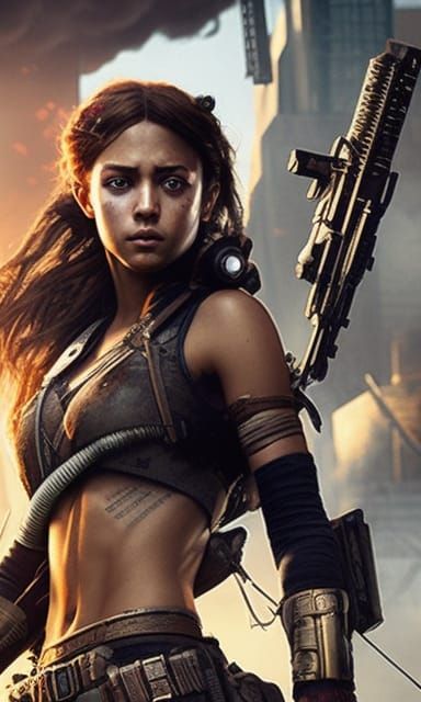 Post-Apocalyptic Warrior Girl 393