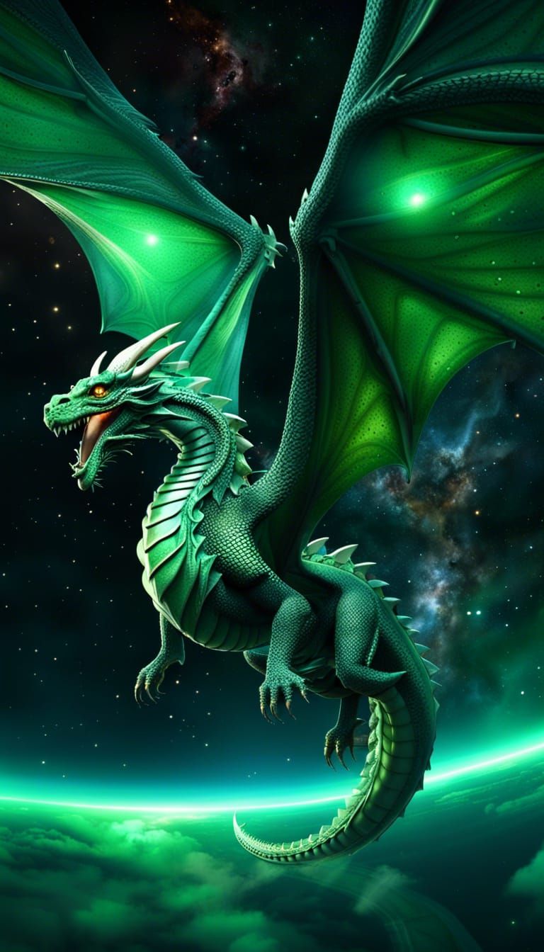 Green Dragon - AI Generated Artwork - NightCafe Creator