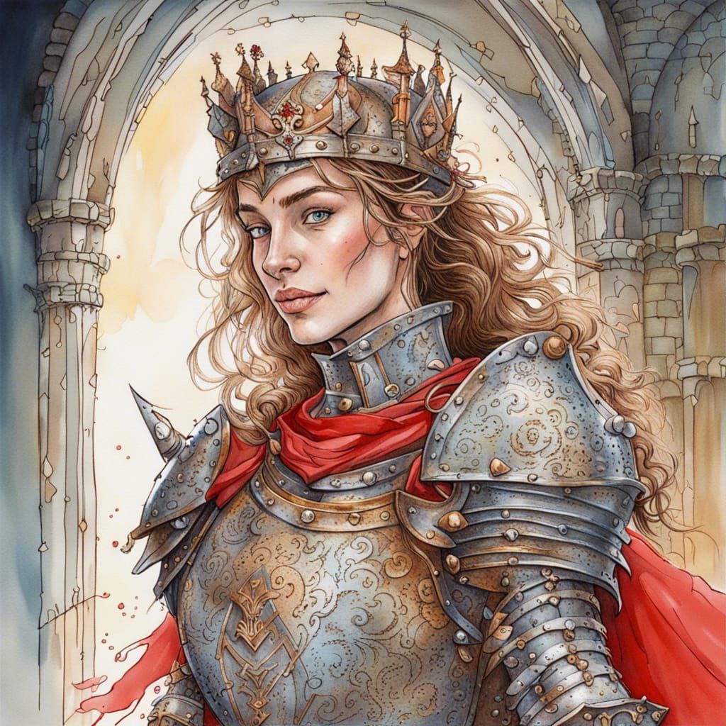 Human Knight, female - AI Generated Artwork - NightCafe Creator