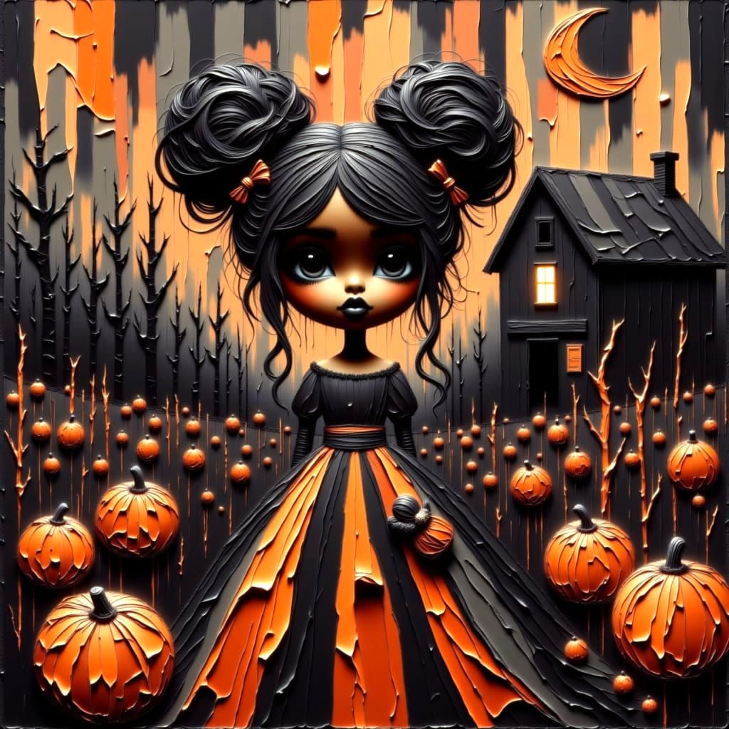 <lora:Moonchild:1.0> <lora:Moonchild Halloween:1.0> 🌽 Moonchild Halloween Farm Cornfield Prompt

"Moonchild Halloween, gothic african americ...