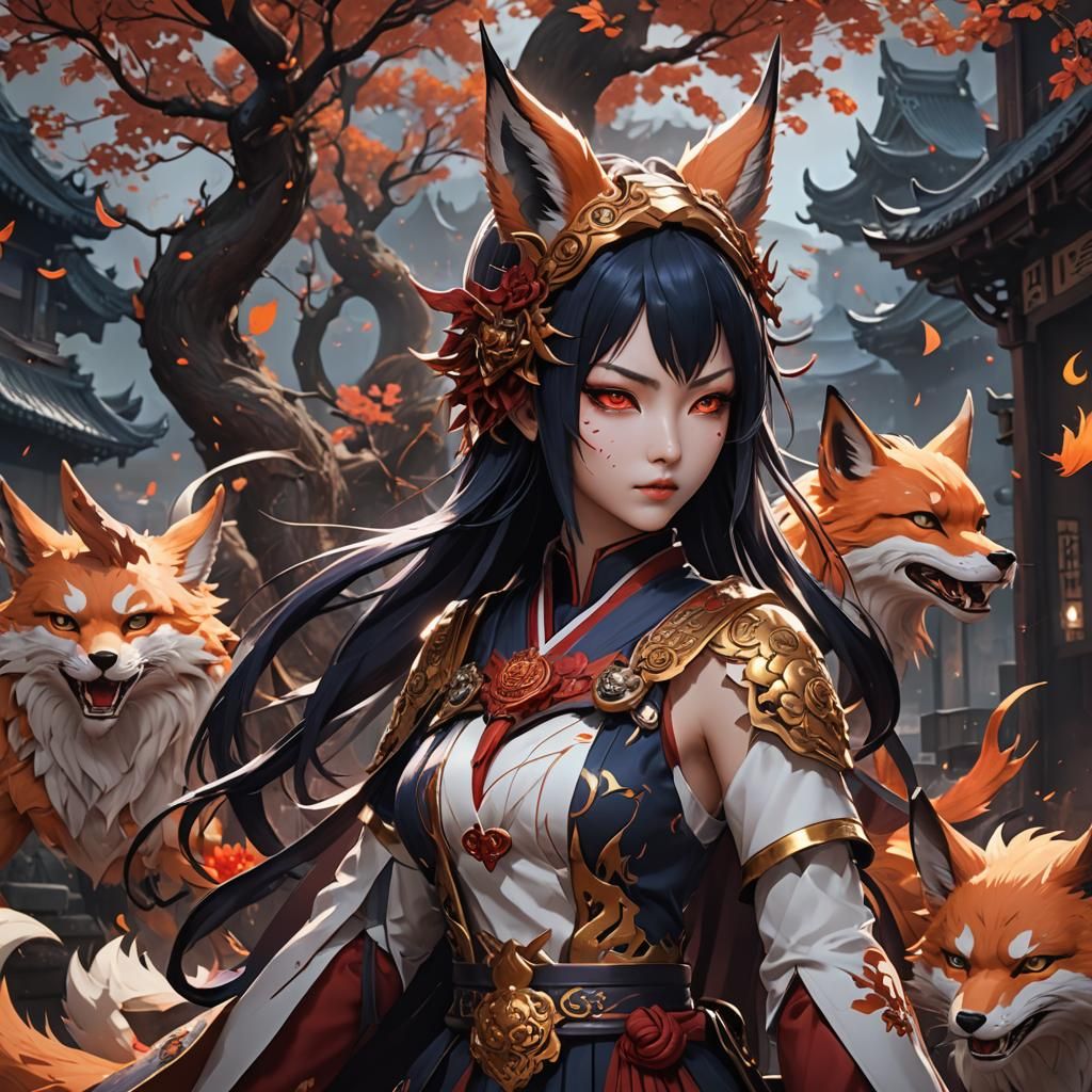 Evil Anime Kitsune Girl