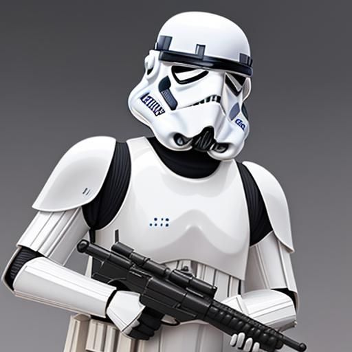 Stormtrooper doing target practice star wars glasses - AI Generated ...