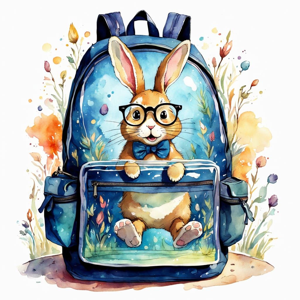 Just a Bunny in a Backpack