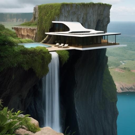 A stunning scene of an incredible impossible architecturally...