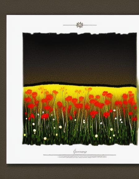 Painting of a meadow