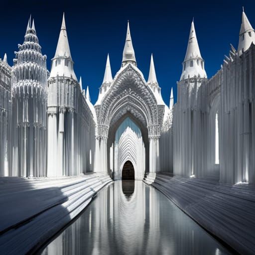 A Ice Palace fit for a King - AI Generated Artwork - NightCafe Creator