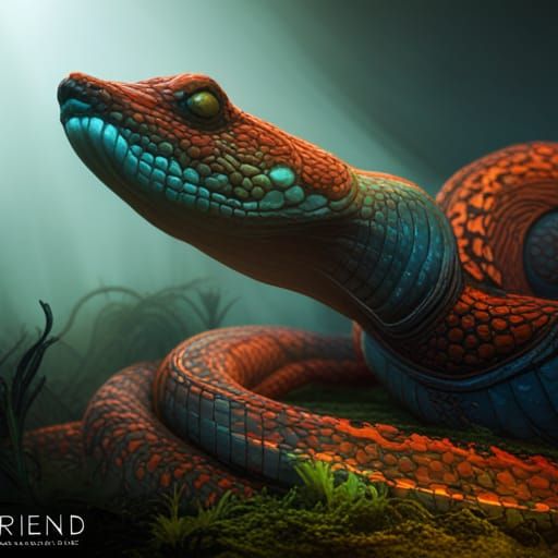 friend snake - AI Generated Artwork - NightCafe Creator