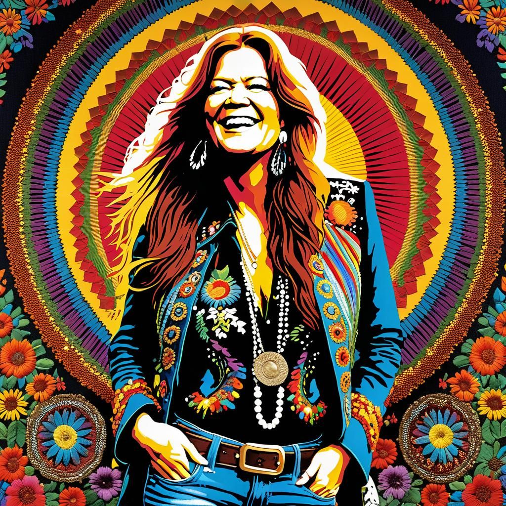 Janis Joplin - AI Generated Artwork - NightCafe Creator