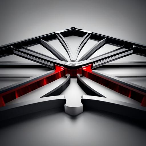 Logo Samuel & Sons, office, modern, black and white, red