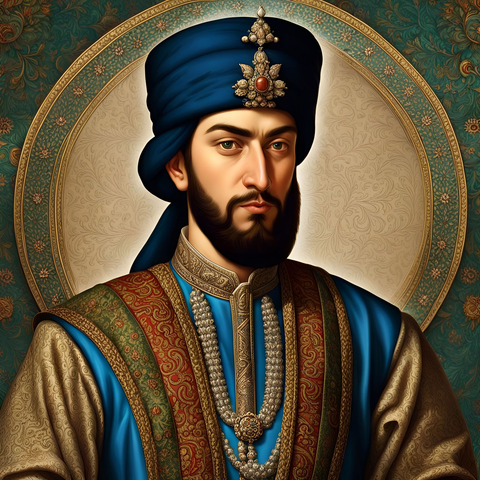 Shah Ismail I Safavid, young - AI Generated Artwork - NightCafe Creator