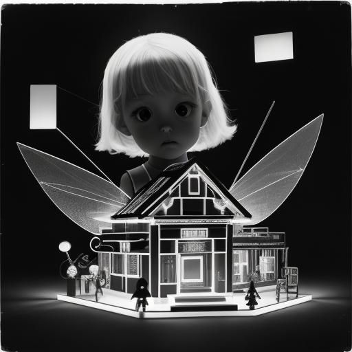 A surreal child's  drawing ,  rayograph Man Ray  collection ...