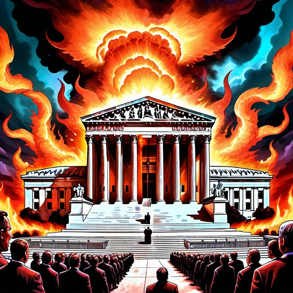 There's a Human Rights Burning Event, Ongoing at SCOTUS